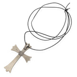 Vintage Chrome Hearts Sterling Silver Cross Pendant Necklace