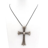 Vintage Chrome Hearts Sterling Silver Cross Pendant Necklace