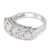 Vintage Platinum 1.45tcw Diamond Five Stone Ring