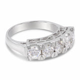 Vintage Platinum 1.45tcw Diamond Five Stone Ring