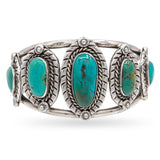 Lot of 4 Vintage DC Sterling Silver Turquoise Set w/ Squash Blossom Necklace