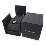 David Yurman Sterling Silver Black Diamond Signet Ring