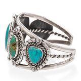 Lot of 4 Vintage DC Sterling Silver Turquoise Set w/ Squash Blossom Necklace