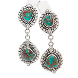 Lot of 4 Vintage DC Sterling Silver Turquoise Set w/ Squash Blossom Necklace