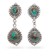 Lot of 4 Vintage DC Sterling Silver Turquoise Set w/ Squash Blossom Necklace