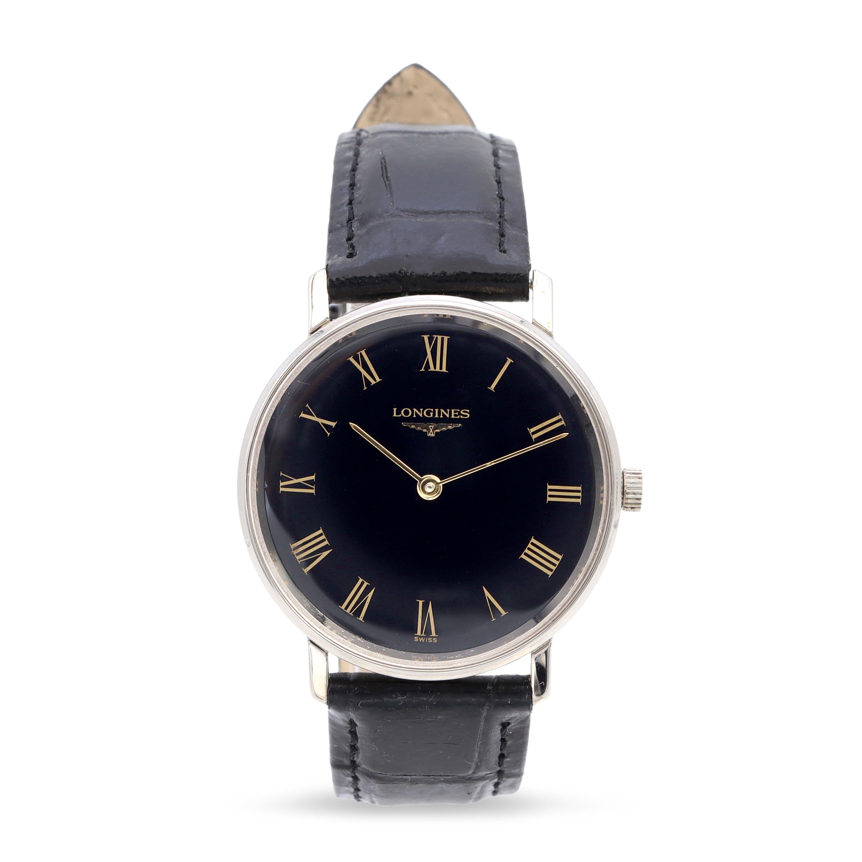 Vintage Longines La Grande Classique Stainless Steel Hand-Wind Men's Watch