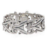 Vintage Los Ballesteros Taxco Sterling Silver Sculptural Link Bracelet