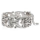 Vintage Los Ballesteros Taxco Sterling Silver Sculptural Link Bracelet
