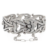 Vintage Los Ballesteros Taxco Sterling Silver Sculptural Link Bracelet