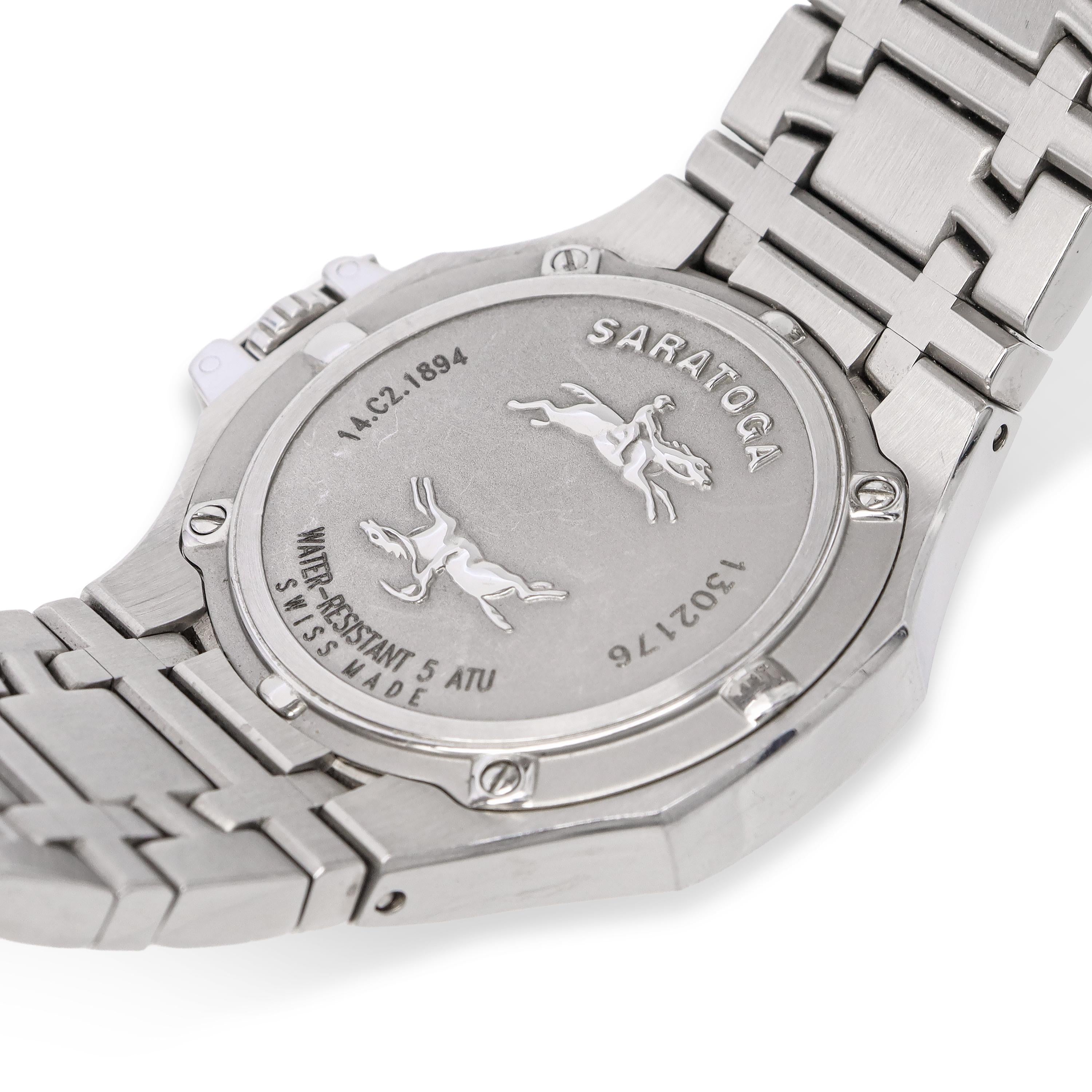 Concord Saratoga Stainless Steel Date Quartz Men's Watch Ref. 14.C2.1894