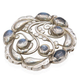 Georg Jensen Sterling Silver Moonlight Blossom No. 159 Brooch