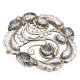 Georg Jensen Sterling Silver Moonlight Blossom No. 159 Brooch