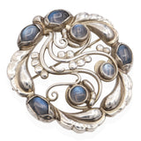 Georg Jensen Sterling Silver Moonlight Blossom No. 159 Brooch