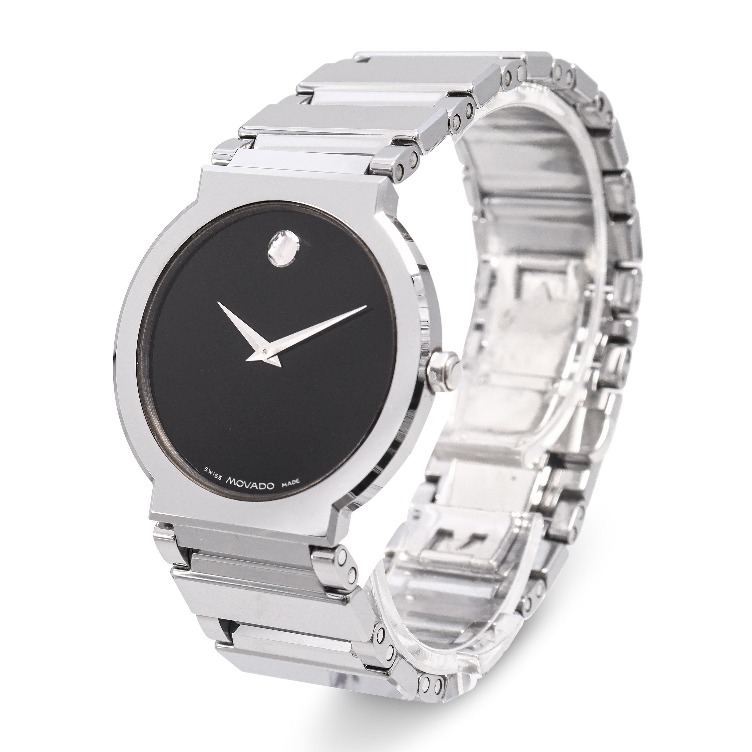 Movado Valor Tungsten Carbide Quartz Men's Watch Ref. 89.06.1871