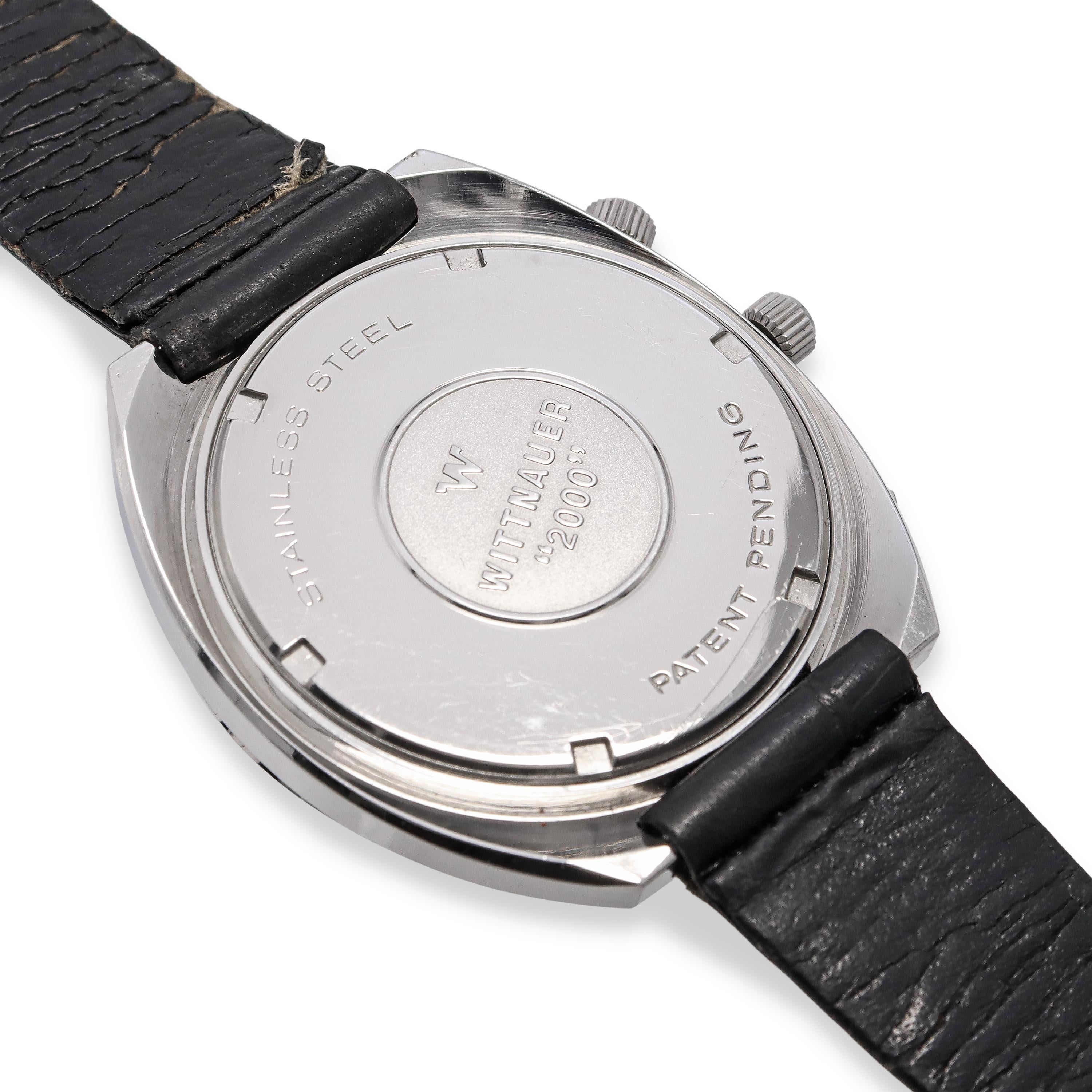 Vintage Wittnauer 2000 Stainless Steel Perpetual Calendar Automatic Men's Watch