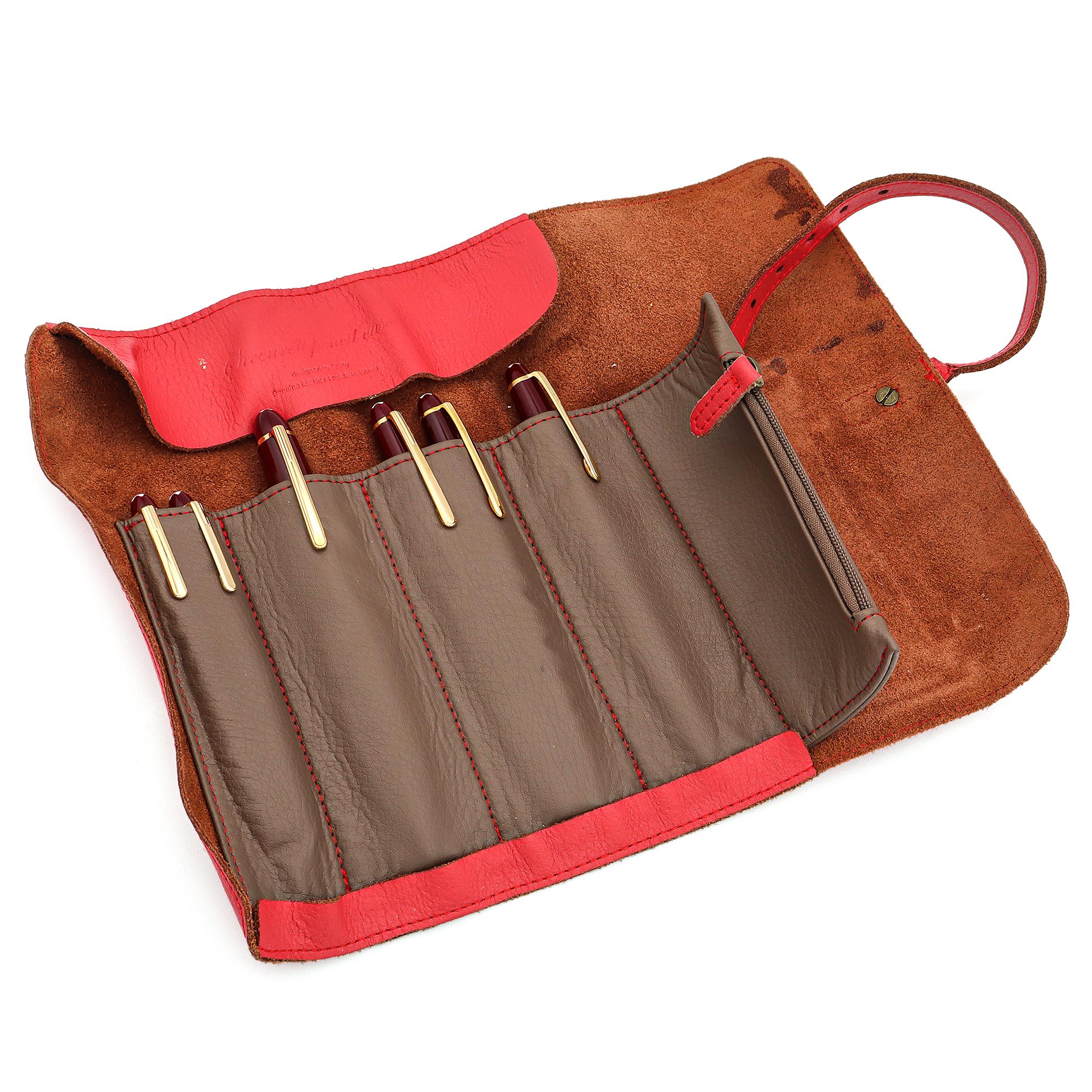 Set of 6 Montblanc Meisterstuck Writing Set with Leather Pouch