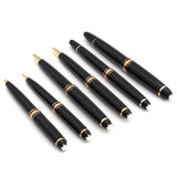 Set of 6 Montblanc Meisterstuck Fountain Ballpoint Pen Pencil with Leather Pouch