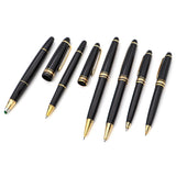 Set of 6 Montblanc Meisterstuck Fountain Ballpoint Pen Pencil with Leather Pouch