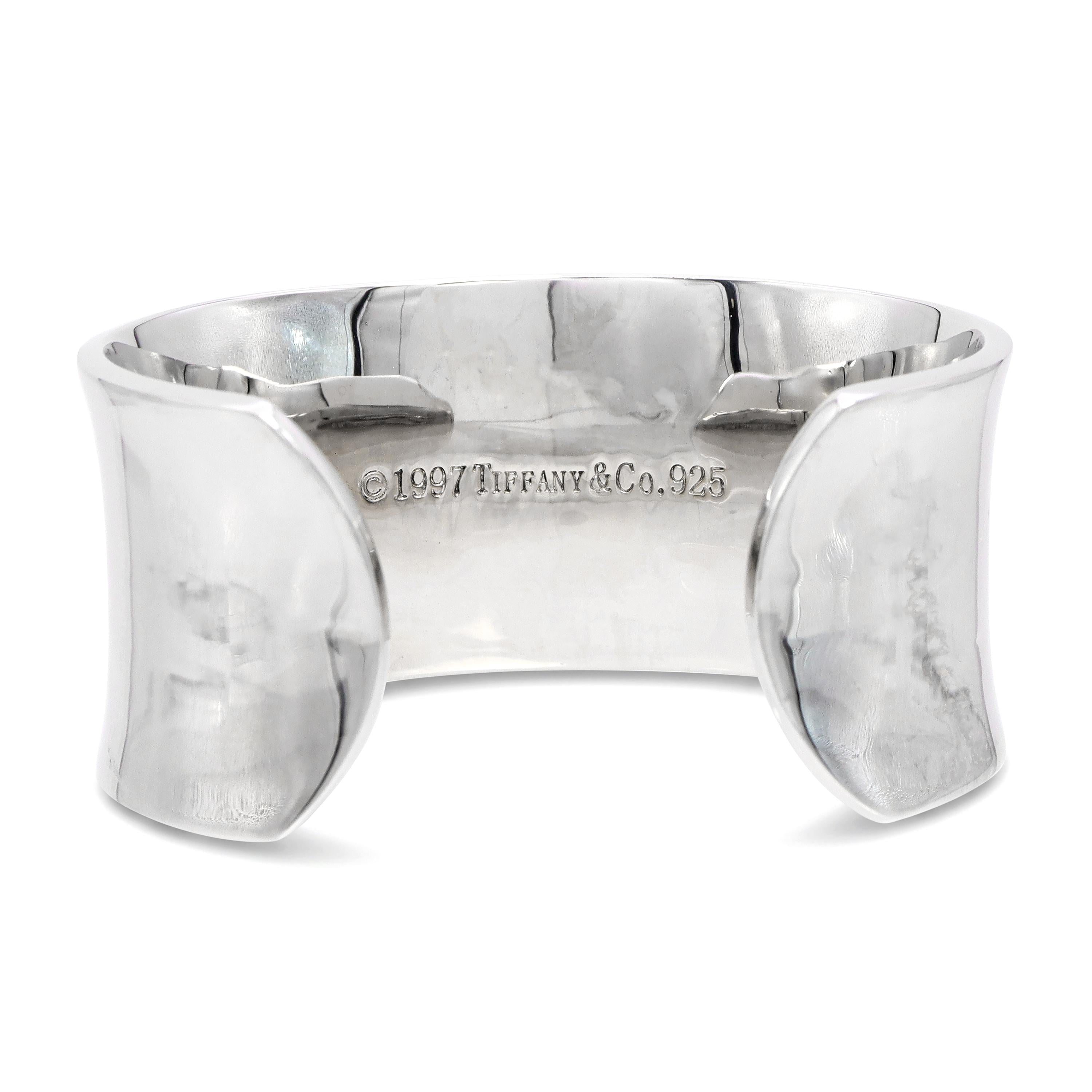 Tiffany & Co. 1837 Sterling Silver Wide Cuff Bracelet