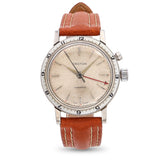 Vintage Croton Nivada Grenchen Wanderer Stainless Steel Alarm Men's Watch