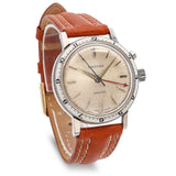 Vintage Croton Nivada Grenchen Wanderer Stainless Steel Alarm Men's Watch