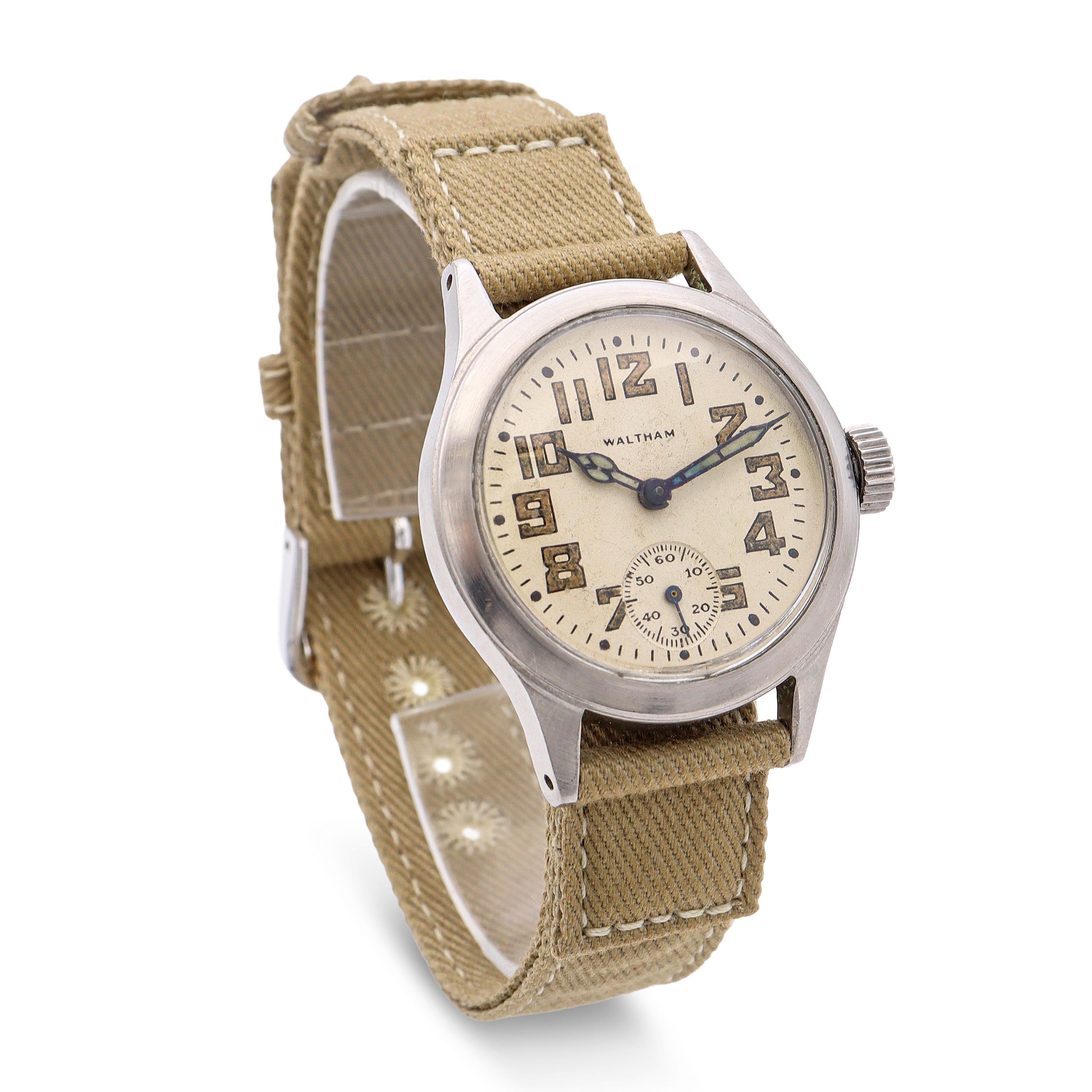 Vintage Waltham ORD DEPT WWII U.S. Military Men's Watch