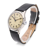 Vintage Glycine Bienne Genève Stainless Steel Hand-Wind Men's Watch