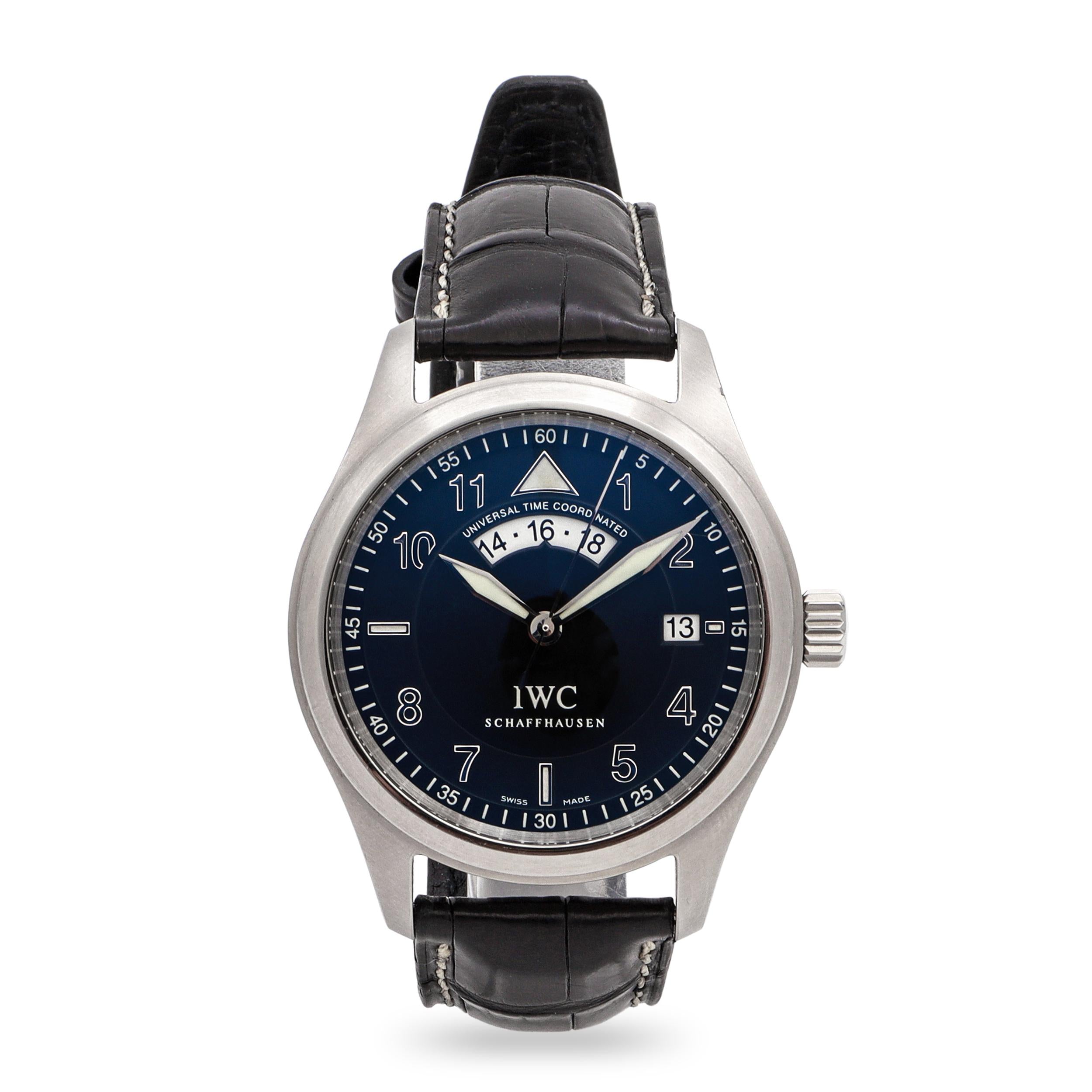 IWC Schaffhausen Pilot Spitfire UTC Stainless Steel Automatic Men’s Watch