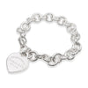 Tiffany & Co. Return to Tiffany Sterling Silver Heart Tag Link Bracelet