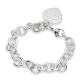 Tiffany & Co. Return to Tiffany Sterling Silver Heart Tag Link Bracelet