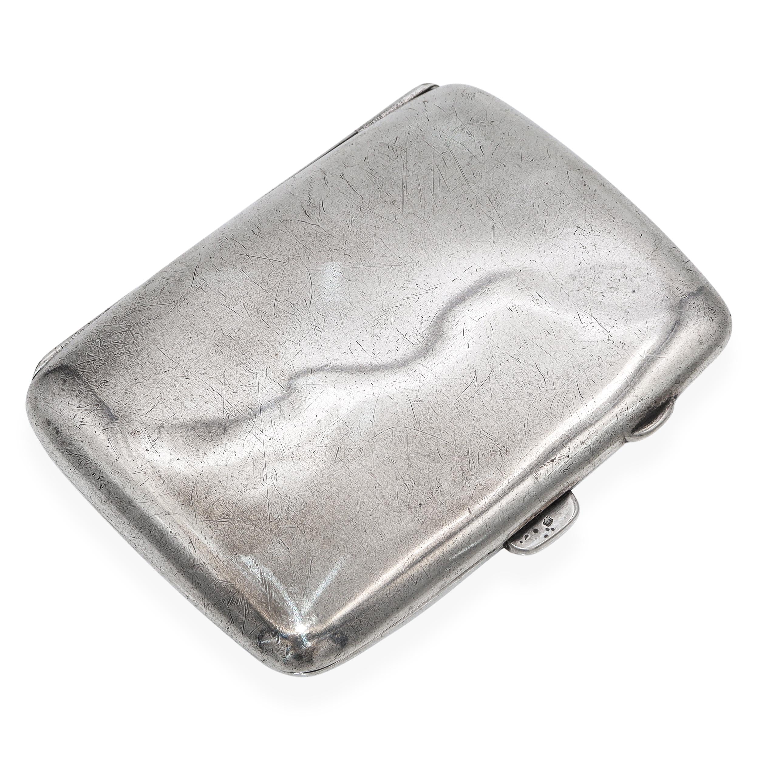 Antique G. Seifert & Sons Quebec Sterling Silver Cigarette Case