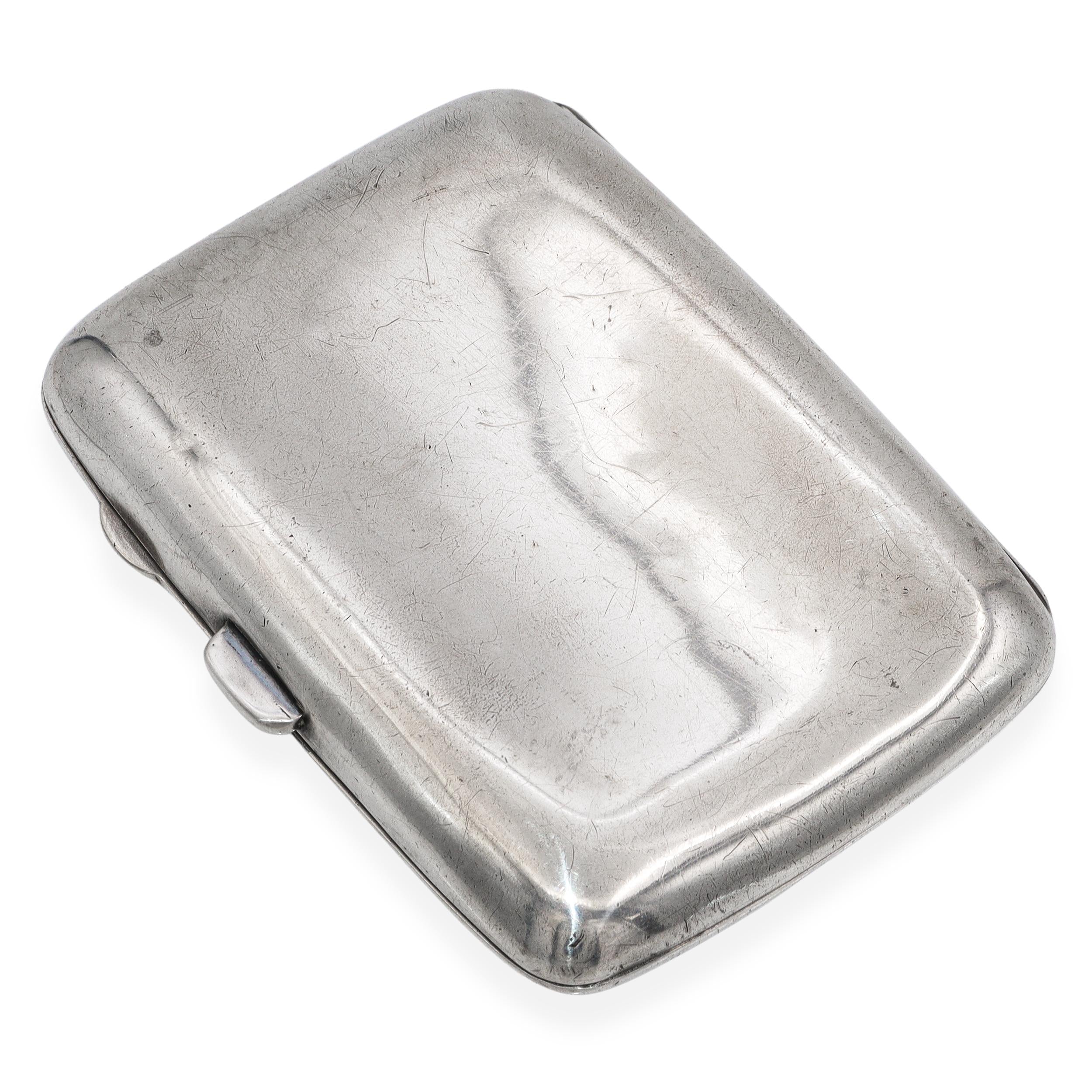 Antique G. Seifert & Sons Quebec Sterling Silver Cigarette Case