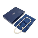 Mikimoto 18k White Gold Graduated Pearl Strand Necklace