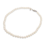 Mikimoto 18k White Gold Graduated Pearl Strand Necklace