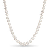 Mikimoto 18k White Gold Graduated Pearl Strand Necklace