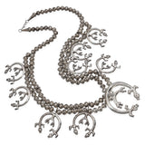 Vintage Sterling Silver Kokopelli Squash Blossom Necklace