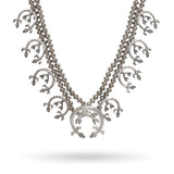 Vintage Sterling Silver Kokopelli Squash Blossom Necklace