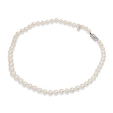 Mikimoto 18k White Gold Graduated Pearl Strand Necklace