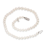 Mikimoto 18k White Gold Graduated Pearl Strand Necklace
