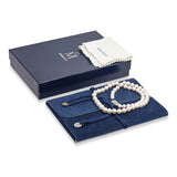 Mikimoto 18k White Gold Graduated Pearl Strand Necklace