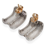 Tiffany & Co. Sterling Silver & 14k Yellow Gold Rope Accent Earrings