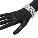 Tiffany & Co. Sterling Silver Puzzle Greek Key Cuff Bracelet