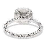 David Yurman Sterling Silver Foil-Backed Quartz & Diamond Ring
