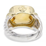 David Yurman Albion 14k Yellow Gold Sterling Silver Citrine Ring