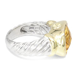 David Yurman Albion 14k Yellow Gold Sterling Silver Citrine Ring