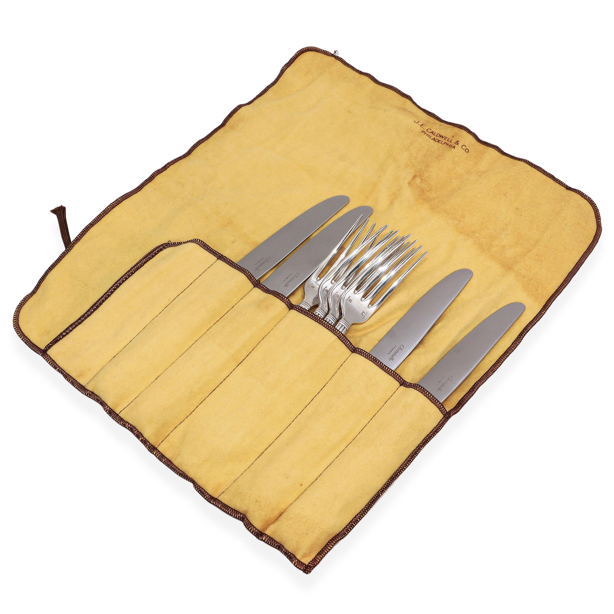 Christofle France Aria Silverplate 4 Settings Flatware Set