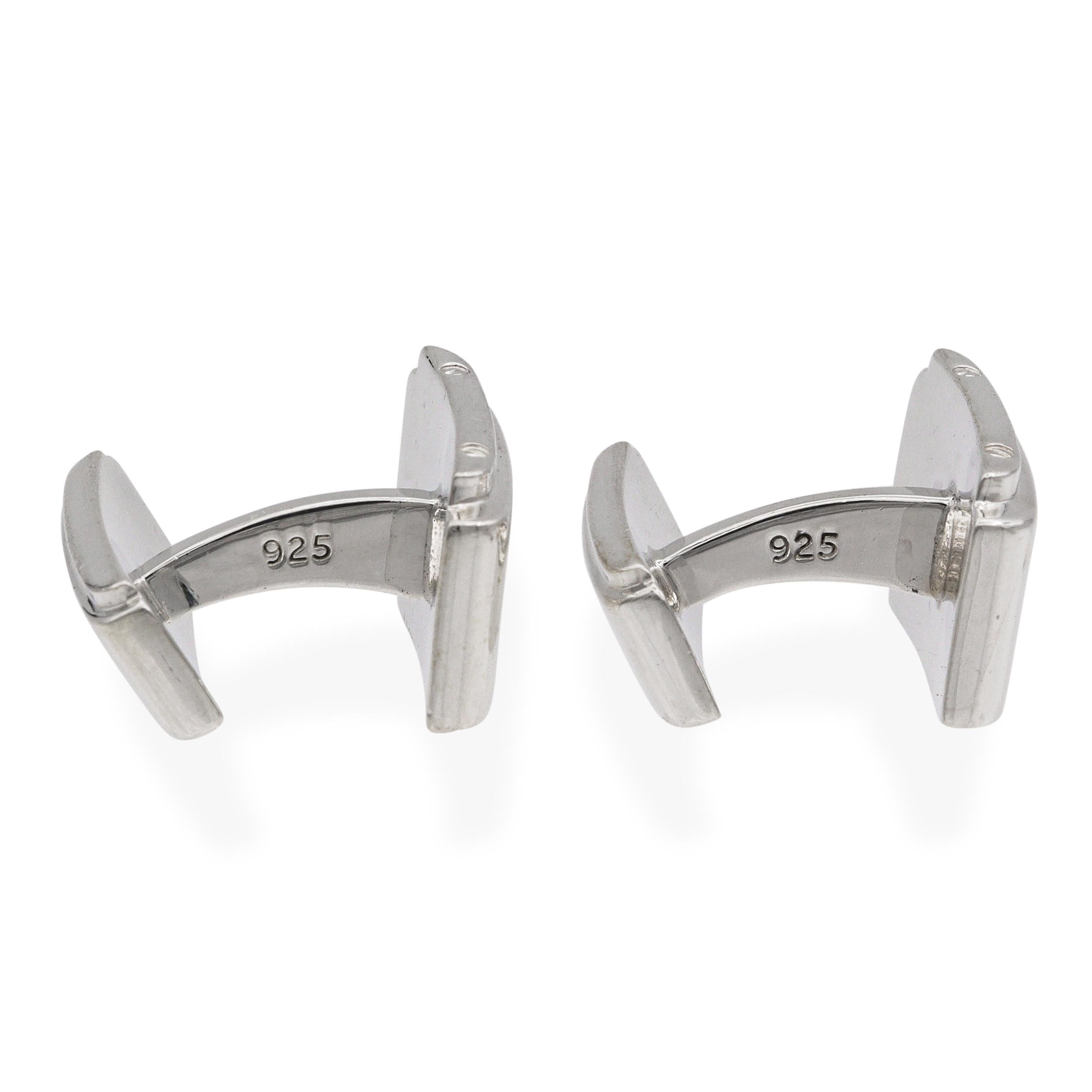 Tiffany & Co. Sterling Silver Rectangular Cuff Links