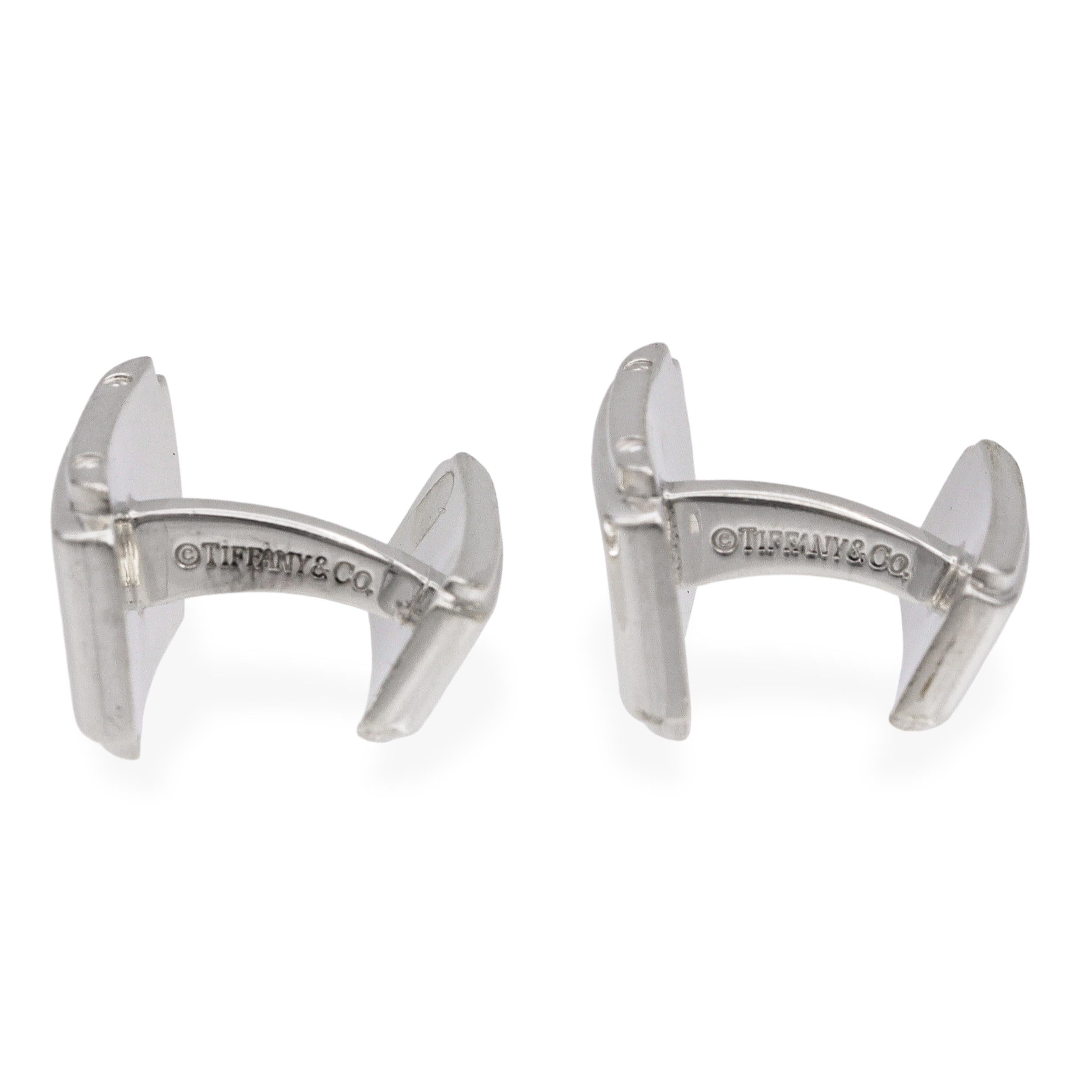 Tiffany & Co. Sterling Silver Rectangular Cuff Links