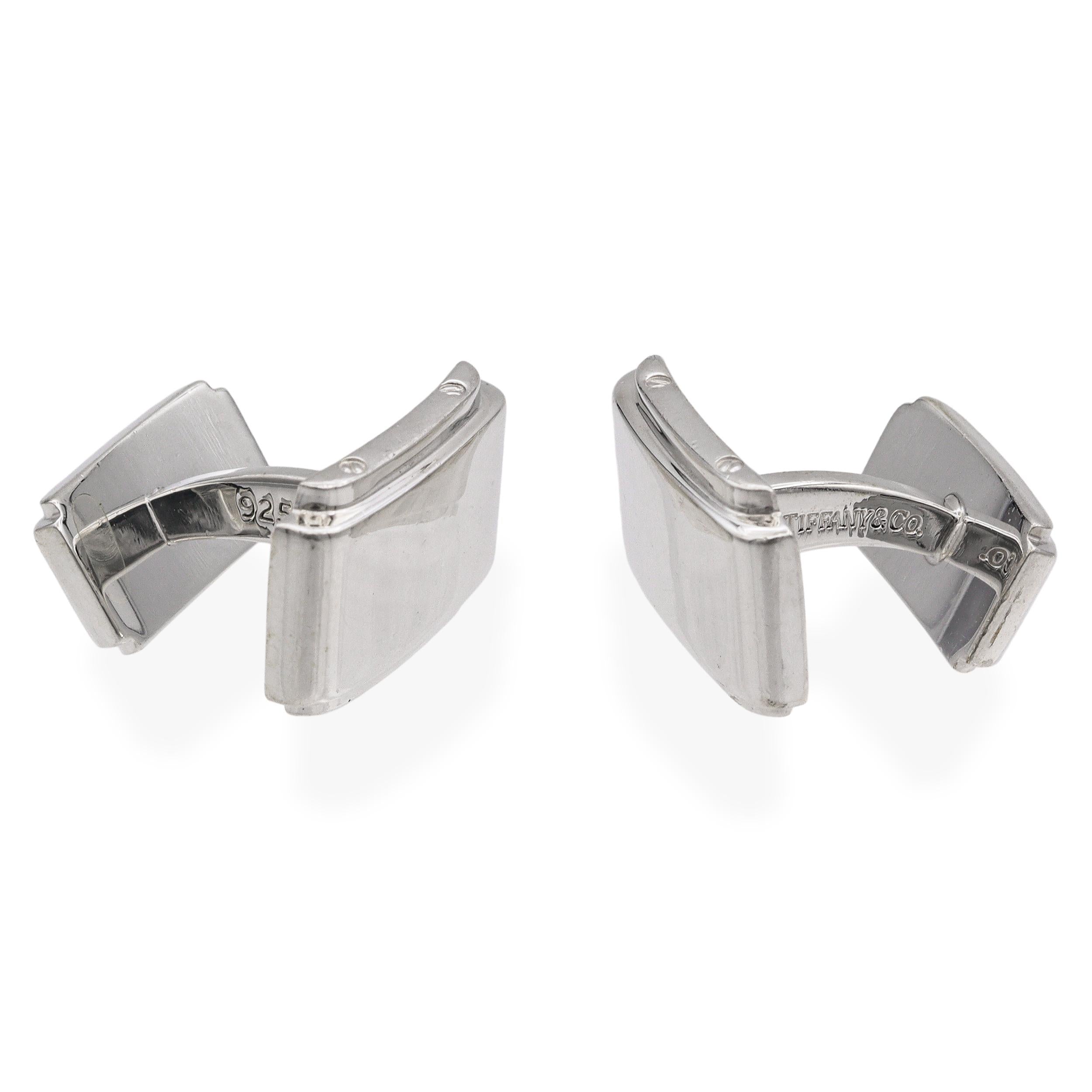 Tiffany & Co. Sterling Silver Rectangular Cuff Links