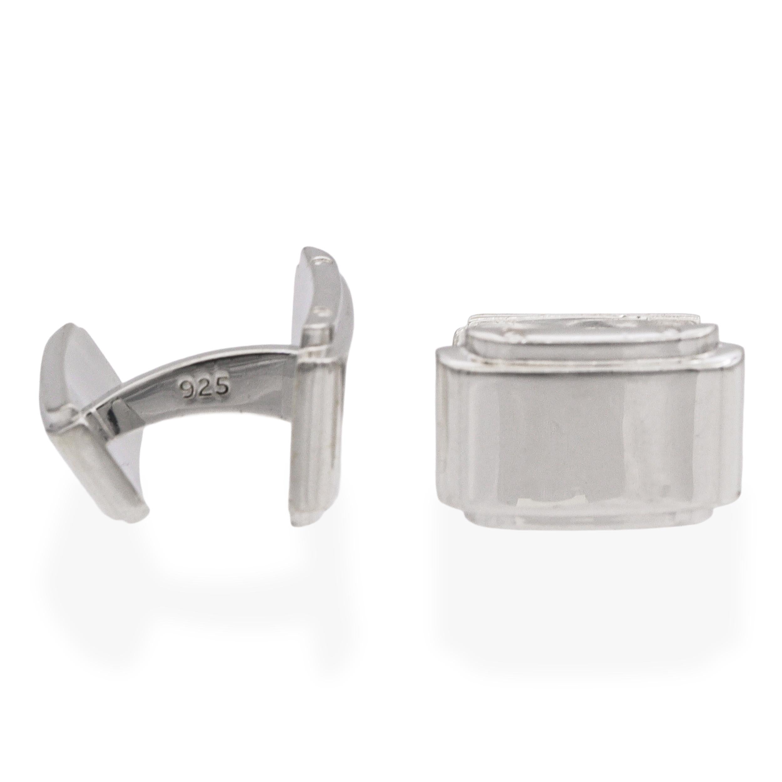 Tiffany & Co. Sterling Silver Rectangular Cuff Links